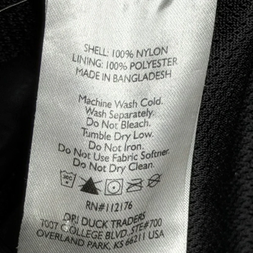 Dri Duck‎ Mens Budweiser Windbreaker Jacket Navy Blue Full Zip Hooded Large 5068
